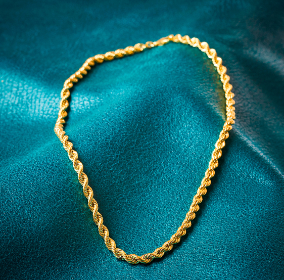 Massiv 18K Gold Seilkette, 750 Gelbgold 60cm - Main Image